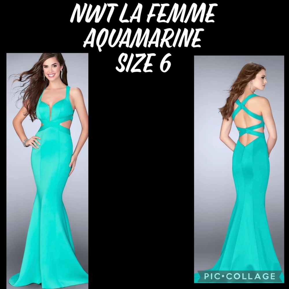 NWT La Femme aquamarine size 6